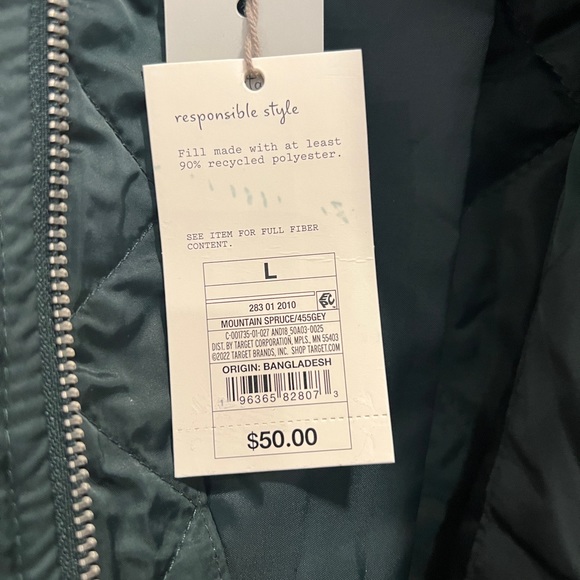 Woman’s bomber jacket- A New Day- Olive Green - Picture 3 of 4